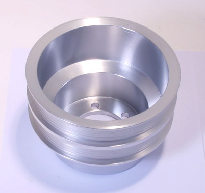 Billet Aluminum Serpentine Crank Pulley - Double Belt Style