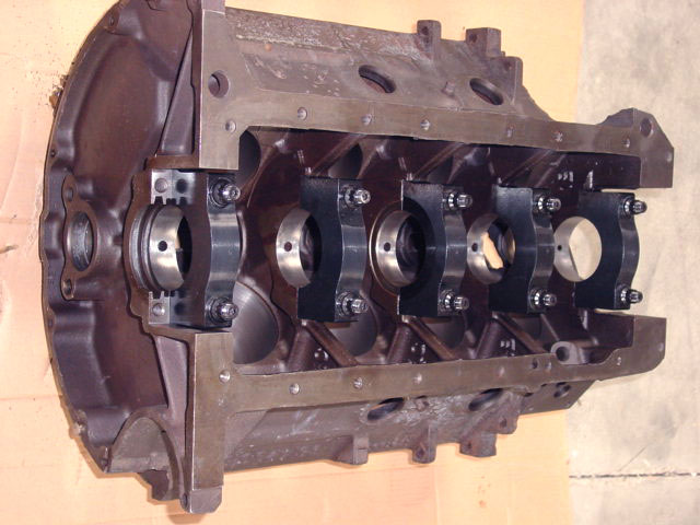 Fully Machined 440 Engine Block - .030 BILLET STL MAIN CAPS