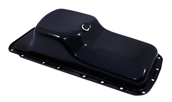 Oil Pan - 4 quart - 66-72B Body / 70-74E Body - Black Electroplate