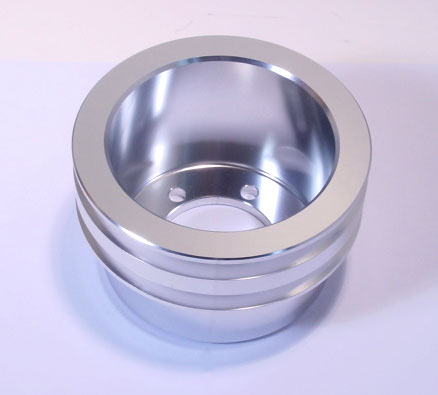 Billet Aluminum V-Groove Crank Pulley - Double Groove