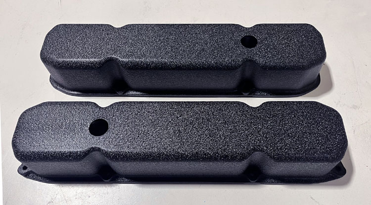 Cast Aluminum Black Valve Covers (Pair)